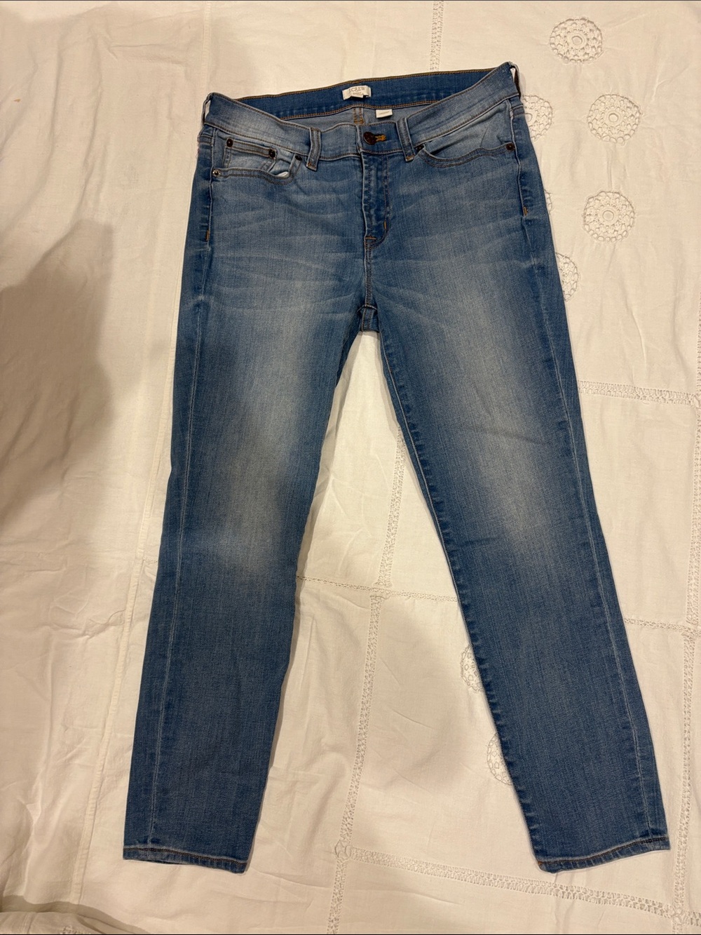 J. Crew Women's Skinny Jeans in Light Blue Wash
